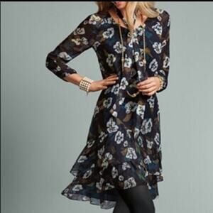 CAbi style 3460 Pirouette Floating Flowers Dress Size XS